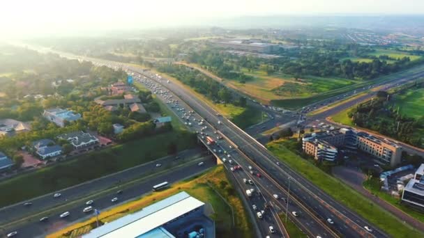 Video Footage Traffic Highway City — Αρχείο Βίντεο