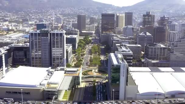 Güney Afrika Daki Cape Town Şehrinin Drone Görüntüsü — Stok video