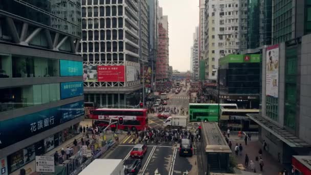 Drone Footage Well Developed Busy City — Vídeo de Stock