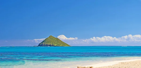 Lanikai Beach Encuentra Lanikai Que Significa Que Mar Paradisíaco Hawaiano —  Fotos de Stock