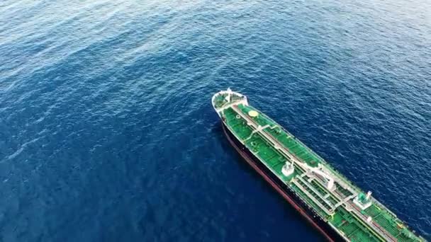 Drone Filmato Una Nave Container Sull Oceano — Video Stock
