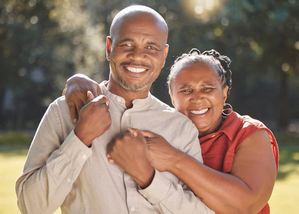 Portrait Happy Affectionate Mature African American Couple Sharing Intimate Moment — Photo