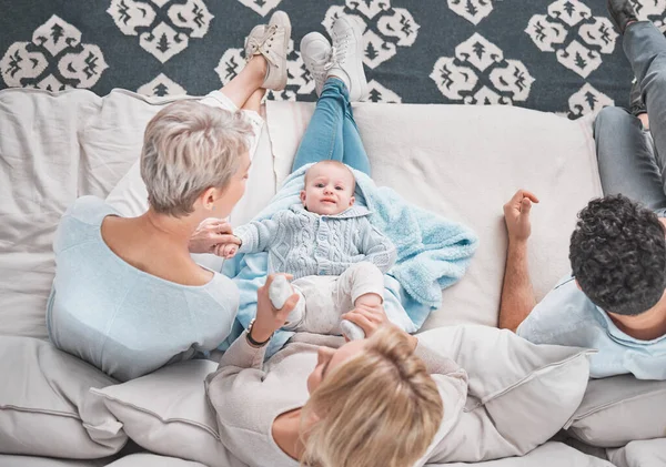 Babys Make World Family Bonding Together Home — Stock Photo, Image