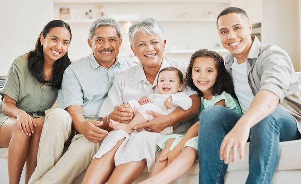 Pray our love lasts forever. a beautiful family bonding on a sofa at home