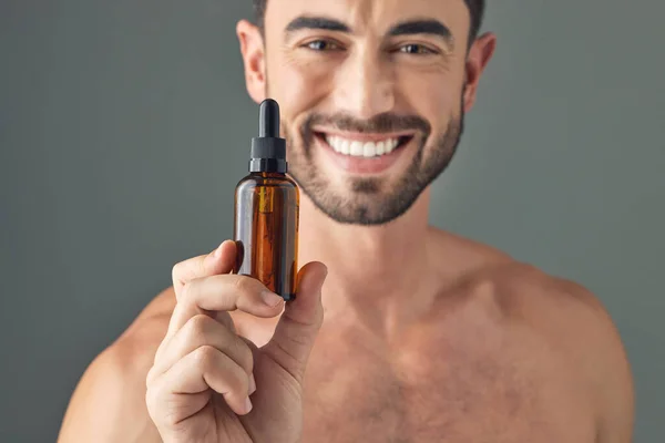 Our Skin Needs Customised Care Remain Healthy Handsome Young Man — Stock Photo, Image
