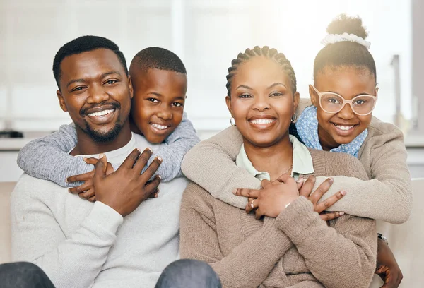 Appreciate Every Moment Young Family Relaxing Together Home — Stock Photo, Image