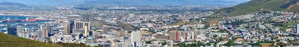 Landschaftsaufnahme Der Stadt Kapstadt Südafrika Großbildleinwand Und Malerische Aussicht Auf — Stockfoto