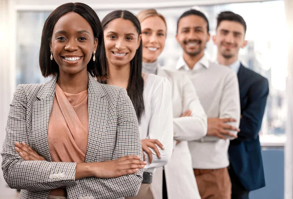 Stronger when were together. a group of businesspeople together in their office