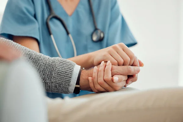 Gladly Break Heart You Unrecognizable Doctor Offering Patient Support Hard — Foto Stock