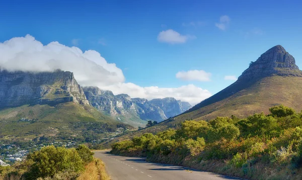 Road Leading Lions Head Table Mountain Twelve Apostles Cape Town — стокове фото