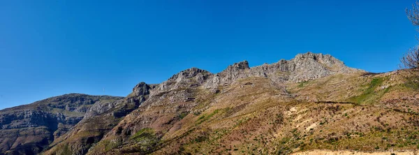 Tizenkét Apostol Table Mountain Ban Cape Town Ban Kék Égi — Stock Fotó