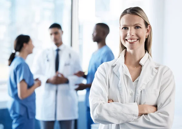 Meant Young Female Doctor Taking Break Meeting — Stockfoto