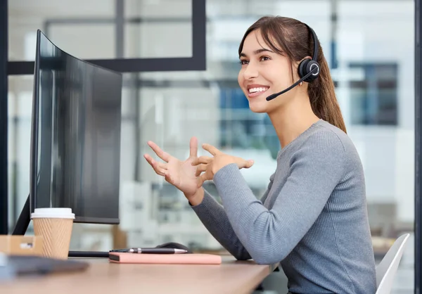 Work Youll Get What You Need Young Businesswoman Working Computer — Fotografia de Stock