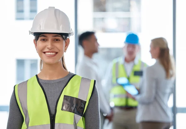 Build Something Brings Great Joy Cropped Portrait Attractive Young Female — Stock Fotó