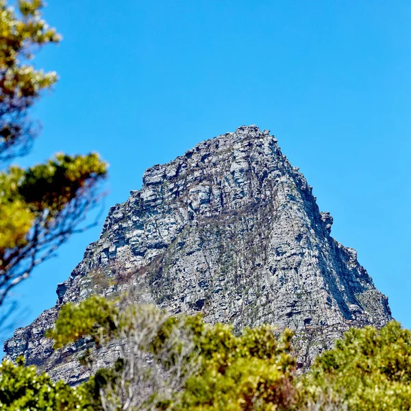 Twelve Apostles Table Mountain Cape Town Blue Sky Background Breathtaking — Fotografia de Stock