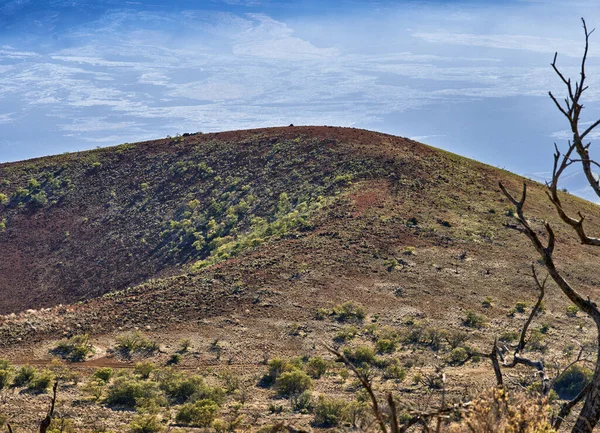 Ausgestorbene Vulkankrater Bei Mouna Loa Hawaii — Stockfoto