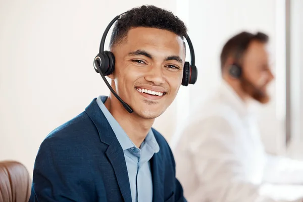 Ive Been Having Successful Day Sales Portrait Young Call Centre — Stockfoto