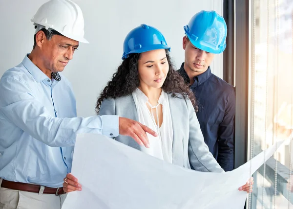 Grote Plannen Brengen Groot Succes Een Groep Ondernemers Die Vergadert — Stockfoto