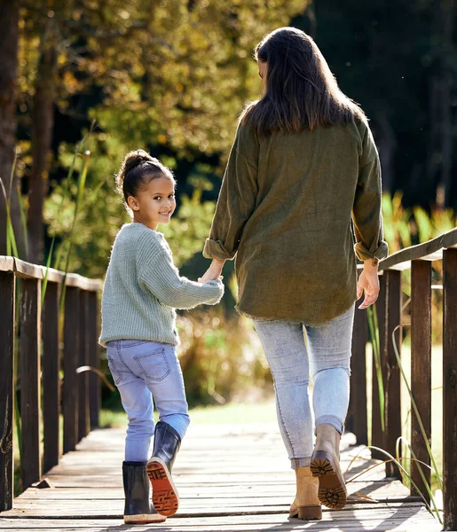 Ill Always Hold Your Hand Young Mother Daughter Spending Time — 스톡 사진