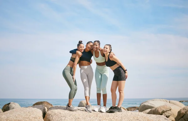 Happy Have You Group Friends Taking Break Workout — Stock Photo, Image