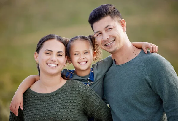 Love Family Weve Created Young Couple Spending Time Outdoors Daughter — Φωτογραφία Αρχείου