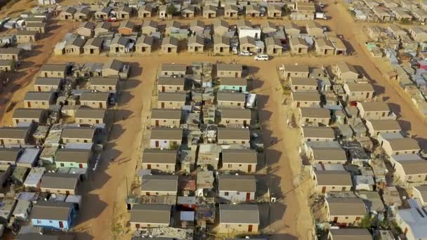 Drone Footage Informal Settlement Rural Area — Vídeos de Stock