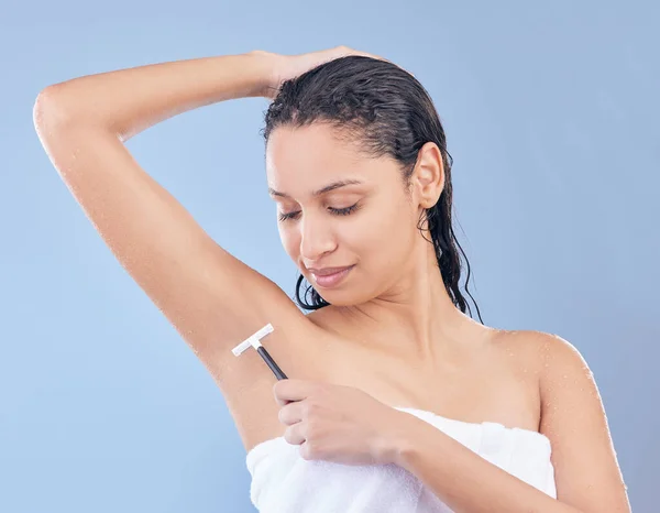 Did You Know Shaving Your Armpits Results Less Sweating Young — Fotografia de Stock