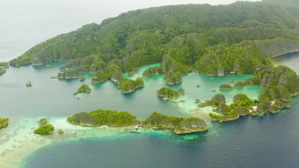 Video Footage Beautiful Raja Ampat Islands Indonesia — Αρχείο Βίντεο