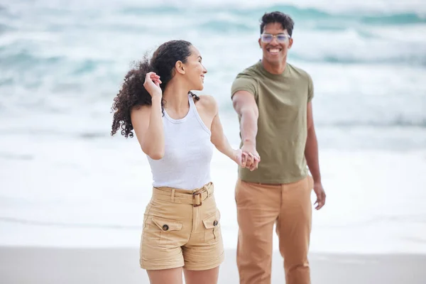 Ive Always Got Eyes You Young Couple Enjoying Day Beach — Zdjęcie stockowe