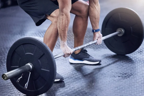 Kadar Sert Gidersen Kadar Alırsın Tanınmayan Bir Adam Spor Salonunda — Stok fotoğraf