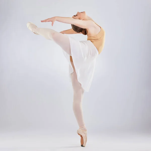 Youre Truly Free You Dance Studio Shot Young Woman Performing — ストック写真