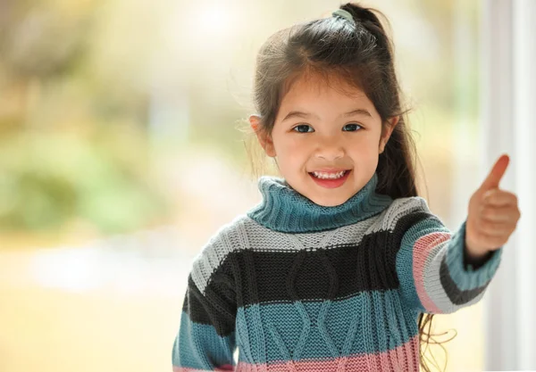 Youre Going Fine Promise Adorable Little Girl Home — 图库照片