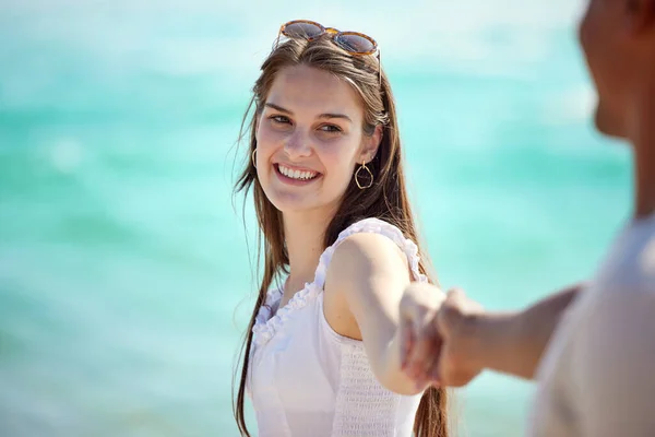 Ill Walk Hand Hand You Forever Young Couple Enjoying Day — Stockfoto