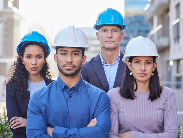 Geen Uitdaging Die Niet Kunnen Overwinnen Een Gevarieerde Groep Zakenmensen — Stockfoto