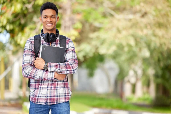 Education Going Get Places Portrait Young Student Campus — Stockfoto