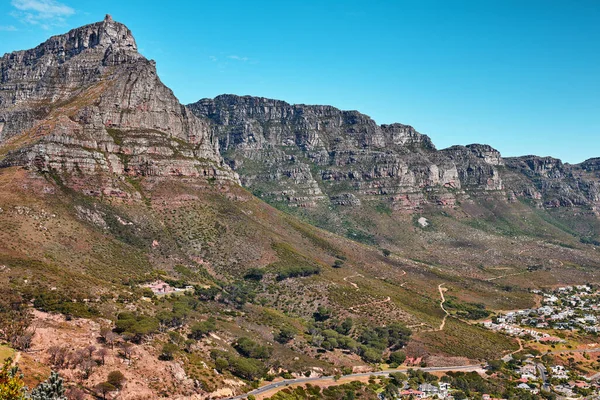 Beautiful Relaxing Calming Panoramic View Table Mountain Cape Town South — Stock Fotó