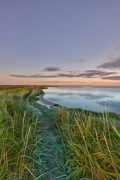Landscape Sea Lake Lagoon Sunset Sky Background Copy Space Gulf — Photo