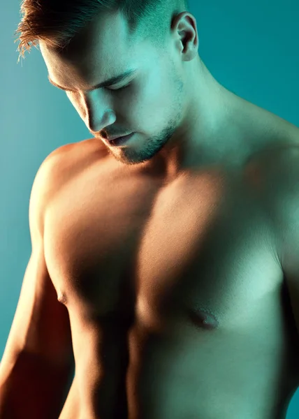 Body Youd Flaunting Too Studio Shot Handsome Young Man Posing — Fotografia de Stock