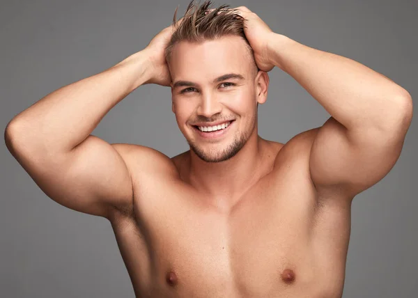 Feeling Fresh Looking Fine Studio Shot Handsome Young Man Posing — Foto Stock