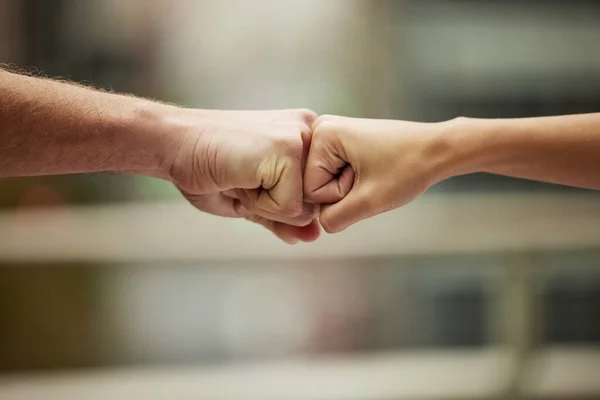 Achieve Awesome Results Work Together Closeup Shot Two Unrecognisable People — Fotografia de Stock