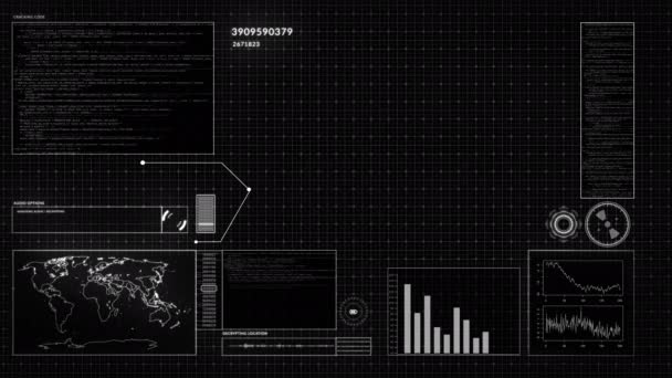 Video Footage Abstract Communication Network Concept — Vídeo de stock