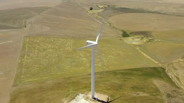 Videobeelden Van Windgeneratoren Overberg — Stockvideo