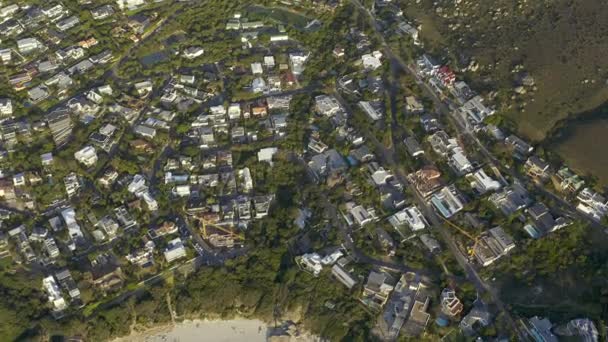Drone Footage Coastal City Llandudno Cape Town South Africa — 图库视频影像