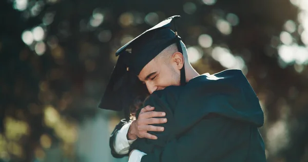 Our Mountain Waiting Get Your Way Two Students Sharing Hug — Fotografia de Stock