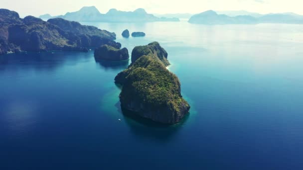 Video Drone Footage Group Beautiful Islands Surrounded Indian Ocean — Vídeo de Stock