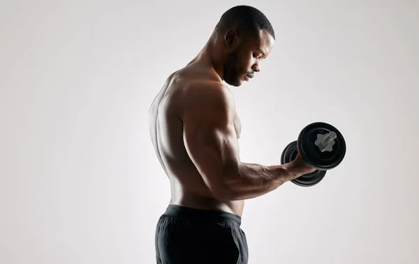 Winners Find Way Losers Find Excuse Studio Shot Young Man — Foto Stock