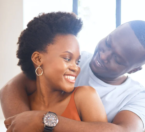 You Sun Moon All Stars Young Couple Hugging Kitchen Home — Stockfoto