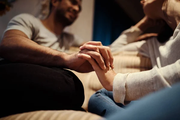 Youre Everything Ive Been Praying Young Couple Holding Hands While — Stock fotografie