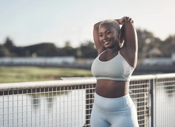 Your Own Inspiration Attractive Young Woman Stretching — ストック写真