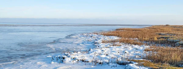 Dánská Zimní Krajina Pobřeží Kattegatu Fotografie Dánské Zimy Pobřeží Kattegatu — Stock fotografie